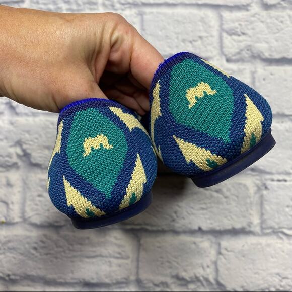 Rothys The Flat in Moroccan Blue, Rare - Picture 4 of 6